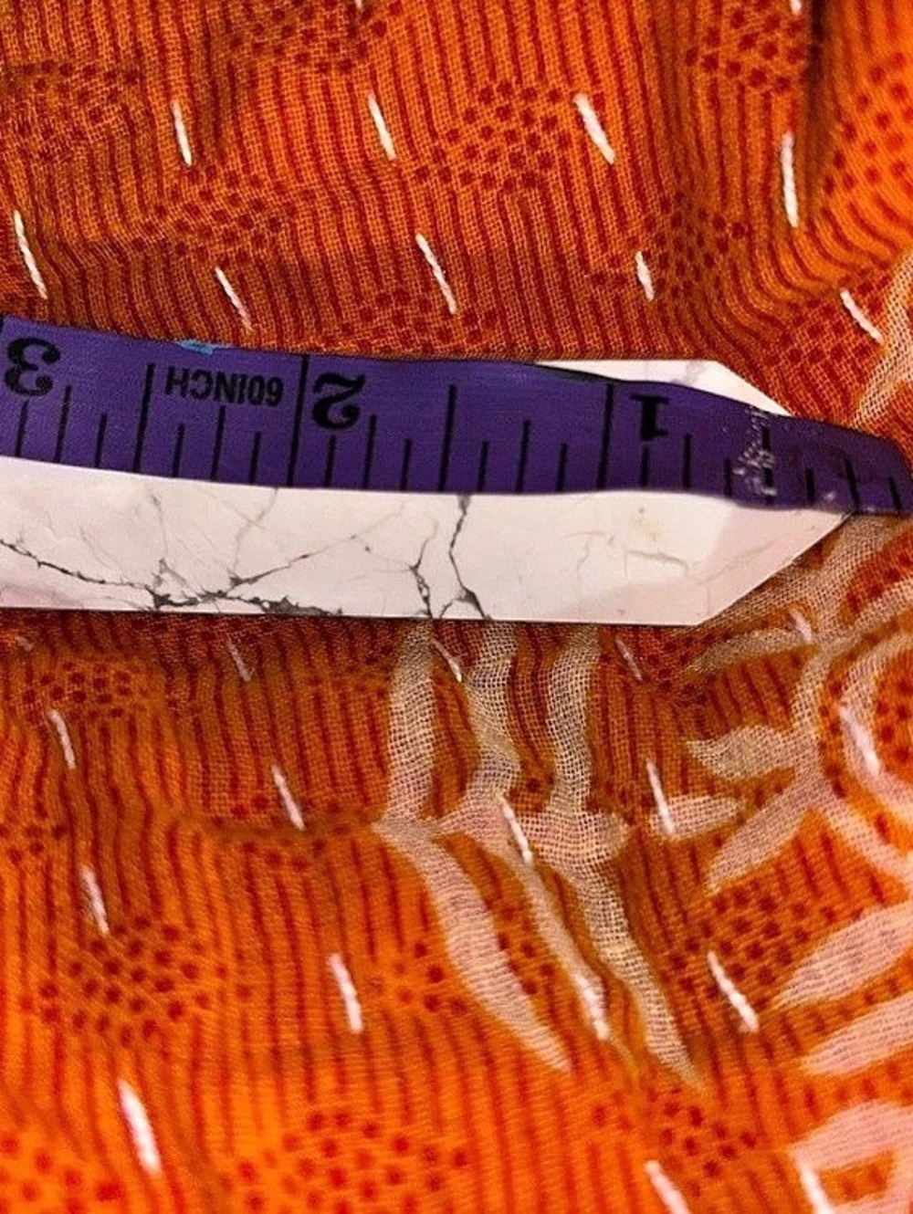 White Howlite Marbled Crystal Point - Picture 4 of 4
